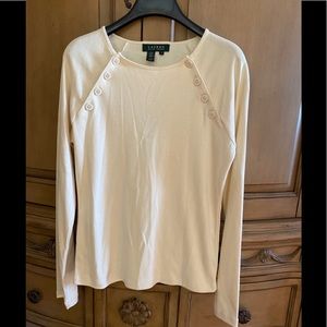 Ralph Lauren tundra cream long sleeve shirt M